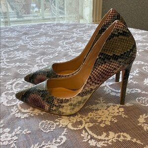 Steve Madden Snake-Print Pumps
